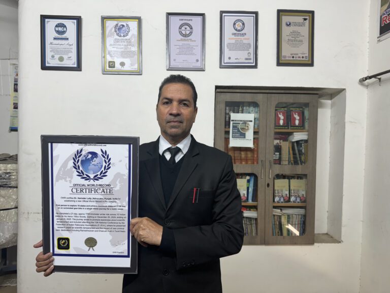 Dr. Harinder Lally: Pedaling Across 10 Indian States to Inspire a Scientific Temperament