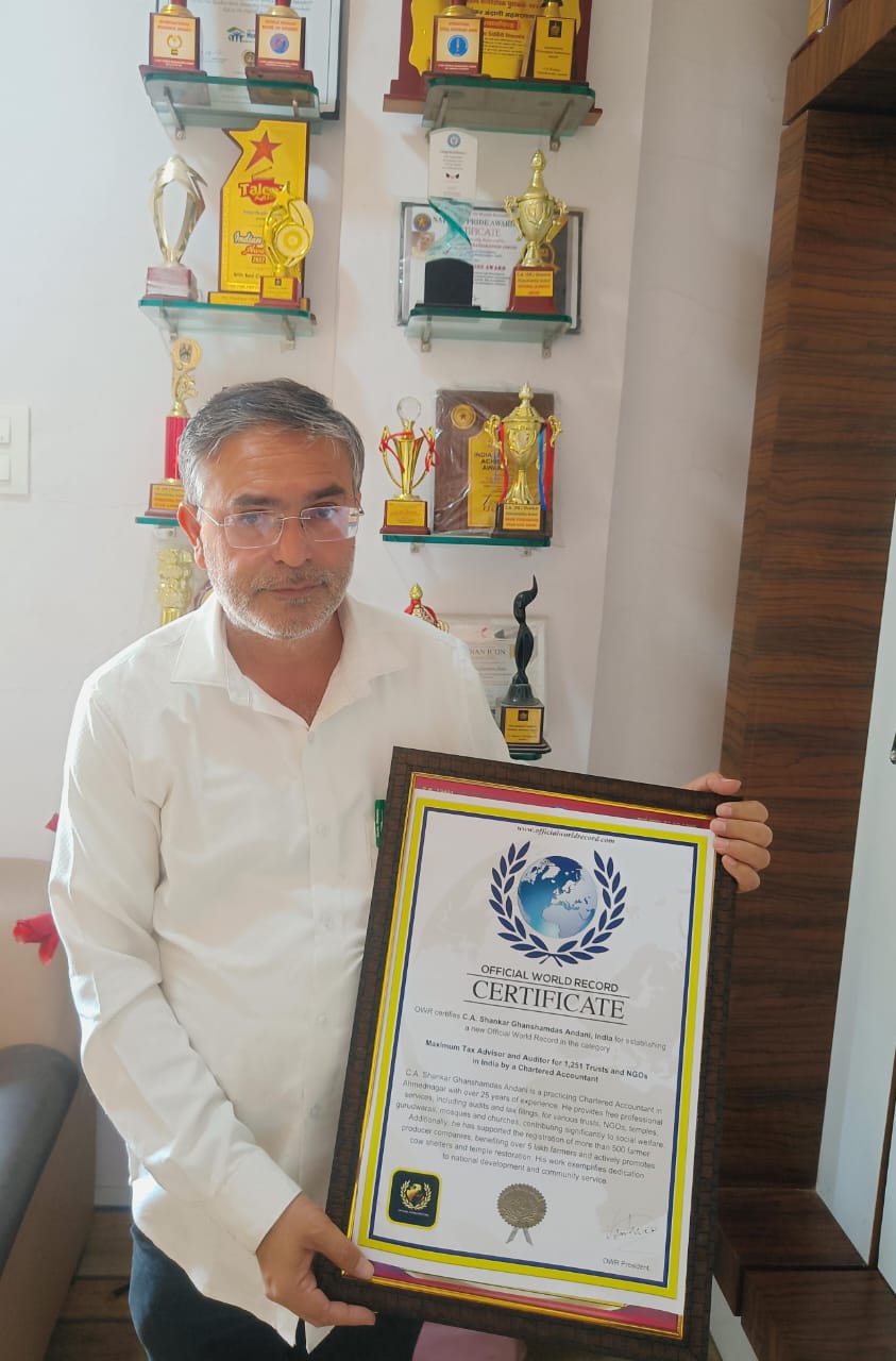 Celebrating a Legacy of Service: C.A. Shankar Ghanshamdas Andani’s World Record Achievement