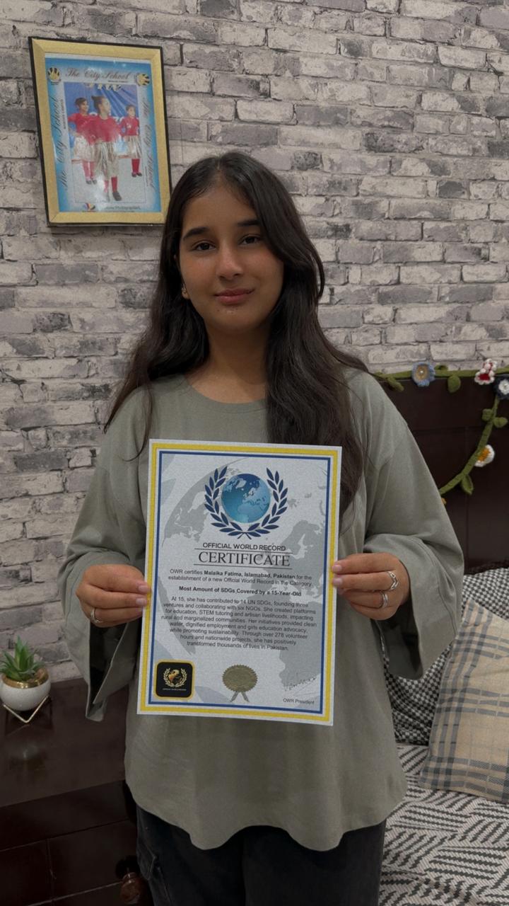 Most Amount Of SDGs Covered By A 15 year Old